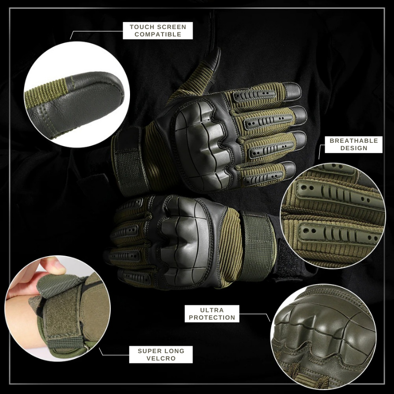 High Sensitivity Touch Screen Outdoor Tactical  Gloves For Rider