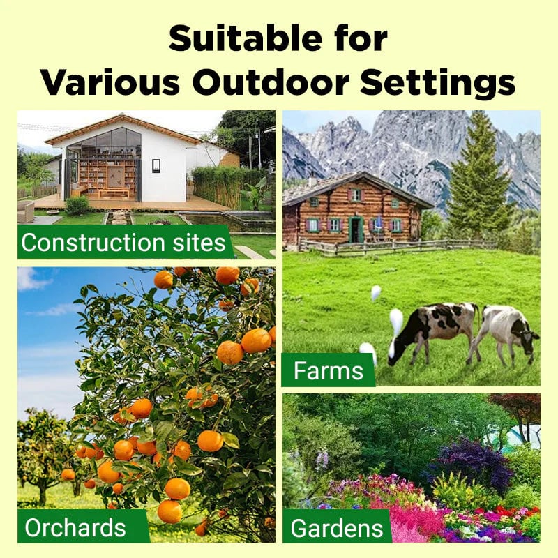 High volume solar warning lights to deter predators ( BUY 1 GET 1 FREE )